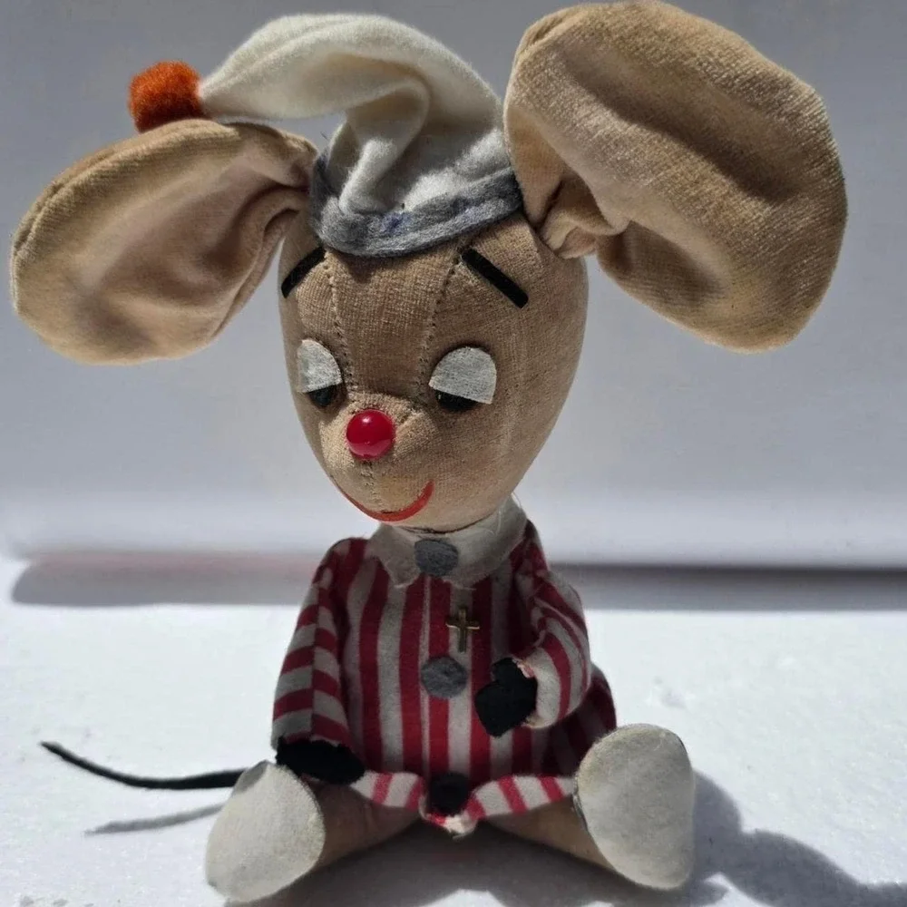 Vintage Dakin Dream Pets Mouse Stuffed Plush Animal Japan Sleepy Bedtime